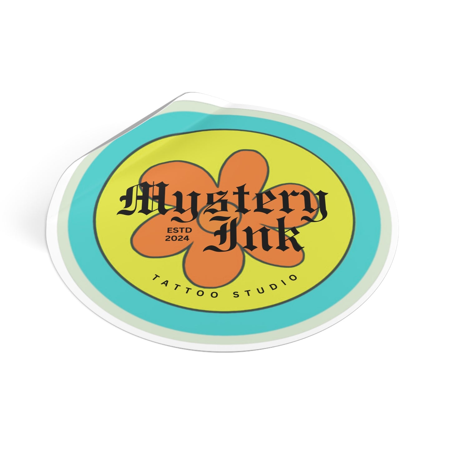 Mystery Ink Round Vinyl Stickers